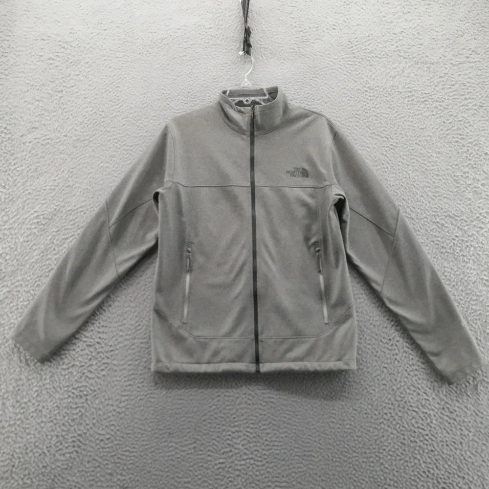 The North Face Mens Windwall Jacket Small Gray Zip Pockets Hiking Active
